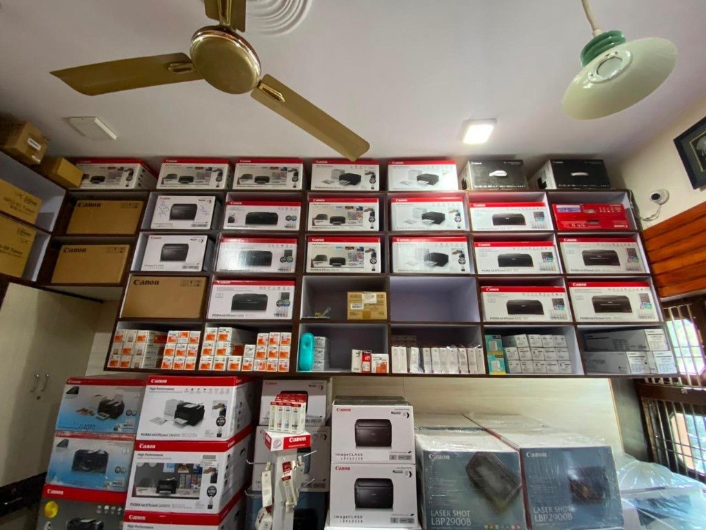 Canon printers and consumables stocked at Khandelwal Photo Print office
